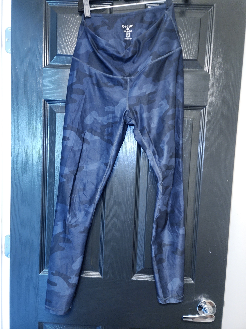 Tesla Navy Blue Camo High-Waist Leggings